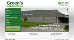 Desktop Screenshot of greenscollisioncenter.com